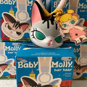POP MART Baby Molly & Baby Tabby Key Ring and Bag Charm